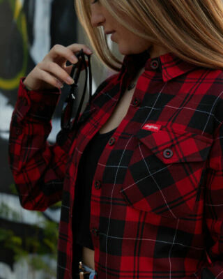 NIP! WOMAN'S DIXXON ''BARRETT JACKSON'' FLANNEL SHIRT! TWO SIZES! FAST SHIPPING!