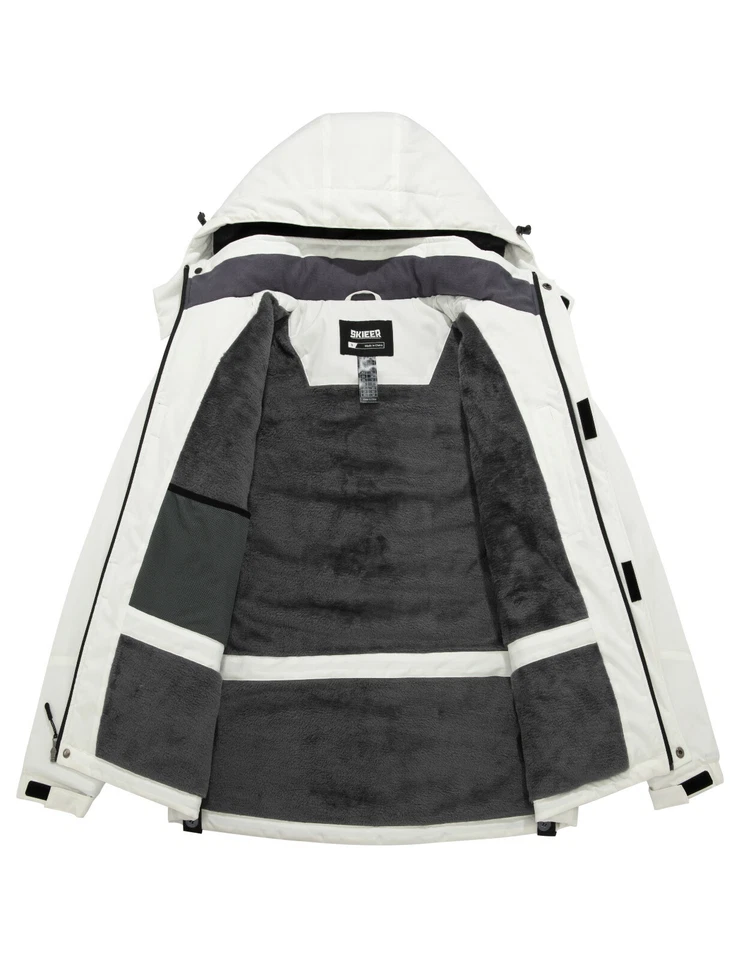 Chaqueta de esquí impermeable de montaña Skieer para hombre Chaqueta de lluvia de invierno Abrigo cálido para nieve Foto 4 de 4