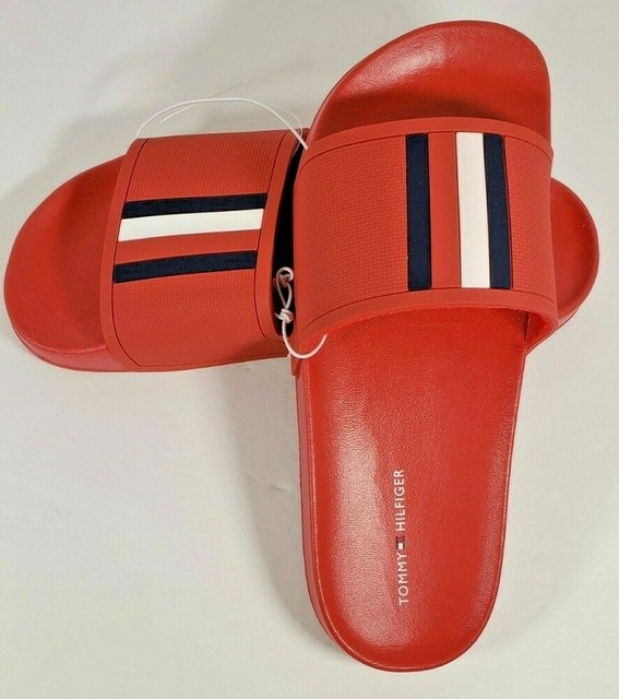 tommy hilfiger red sandals