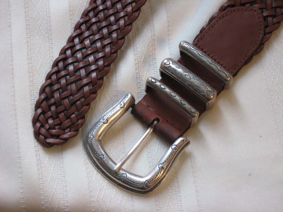 Fossil Brown Braided Leather Silver Detailed Belt 
Size Medium
BT4453 Amazon.com: Fossil Men main image 2