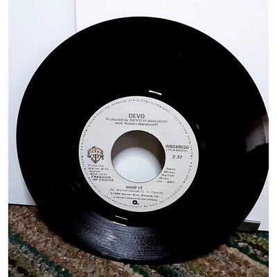 Devo Whip It 45 Record Warner Brothers 49550 1980