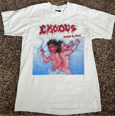 New Exodus Bonded By Blood 1985 Tour T-Shirt,white