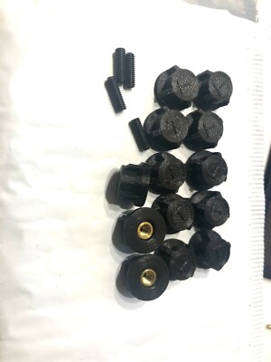12 PACK Pro-Line Compatible Body Mount Thumb Screw Nuts RC 3D Print W/  4 Studs 