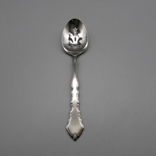 Oneida Stainless Flatware SATINIQUE Slotted Serving Spoon - USA Made