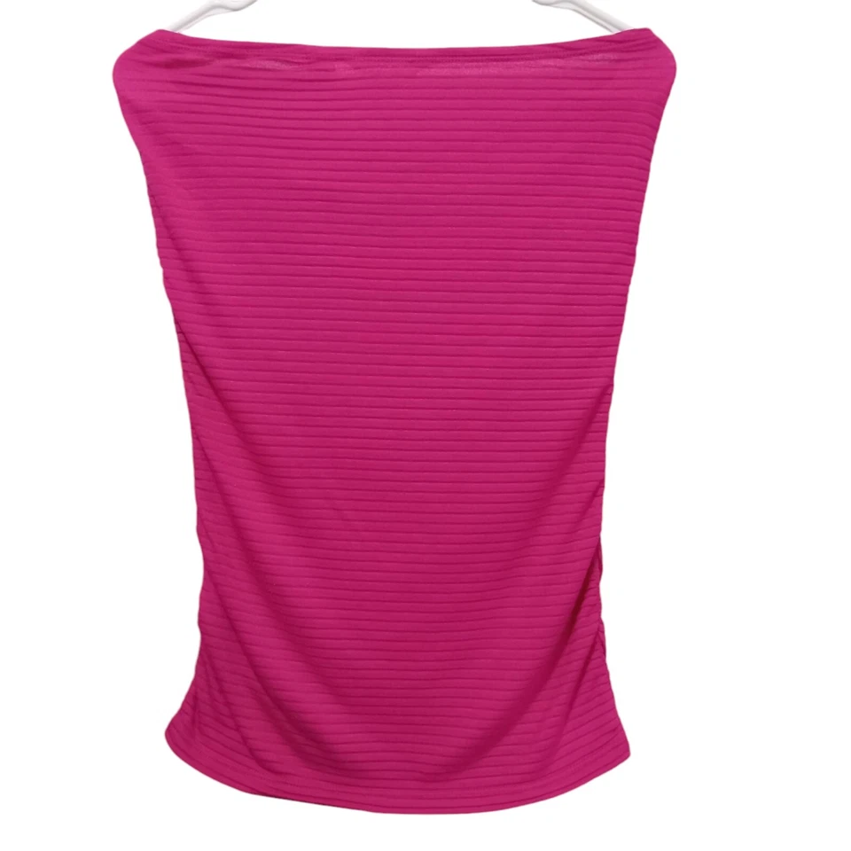 Women Top strapless Tube pink size L Slim Fit Camisole By Derek Heart - Image 2 of 4