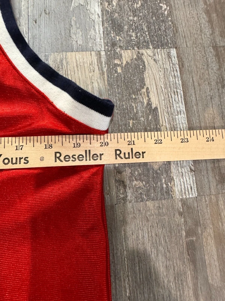 Camiseta sin mangas vintage de baloncesto Fila de los 80 con logotipo de la NBA hecha en EE. UU. talla L Foto 4 de 4