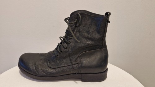 MARSELL black combat "Patata" boots leather laces size 43 NEW Made in Italy - Bild 8 von 17