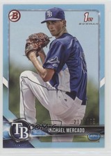 2018 Bowman Prospects Sky Blue 211/499 Michael Mercado #BP16 j2c