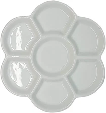 White Watercolor Paint Palette Tray Water Color Palletes Washable Paint