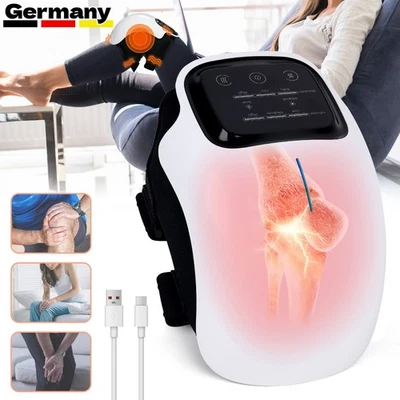 MARKENLOS Knee-Massager Knie Massagegerät Laser- & Vibrationstherapie mit InfrarotHeizung