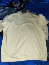 Blair sweatshirt Women medium Yellow embroidered Sweater vintage 80's