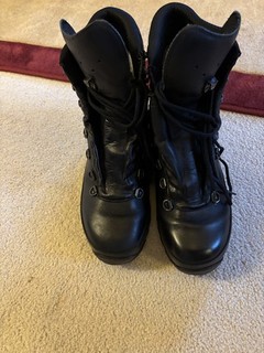 LOWA Mountain Boot GTX Black Size 9.1/2 Goretex Vibram Sole