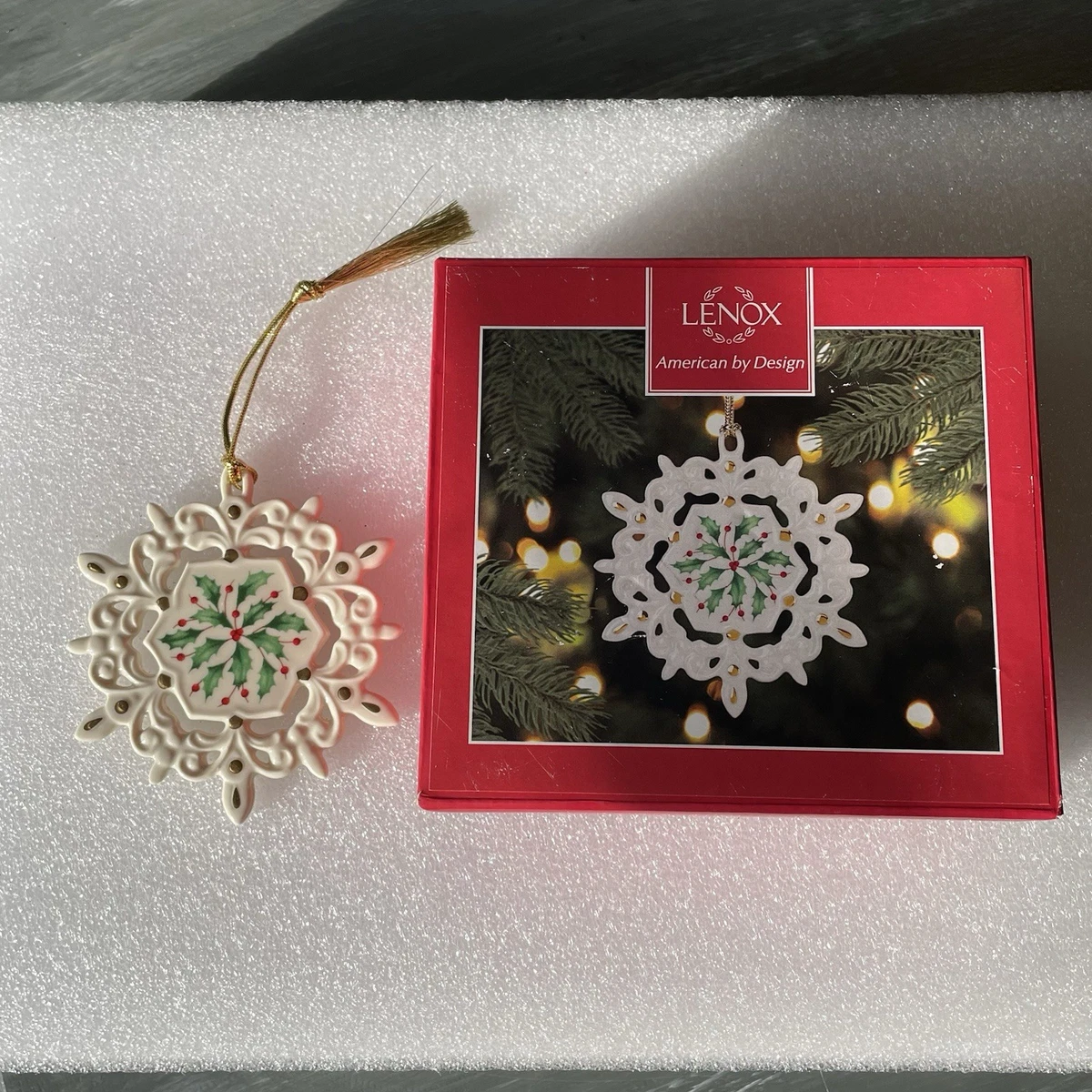 Lenox Snowflake Ornament for sale | eBay