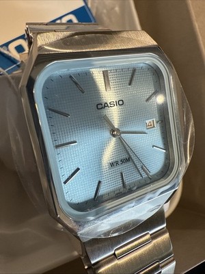Casio Collection Analog MTP-B185D-2A2VDF Light Blue Dial New Full