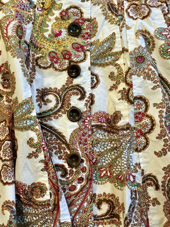 CAbi #861 Paisley Skirt Sz 8 Boho Cotton Y2K 2008 2012 Rare Festival Retro NWOT - Image 4 of 4