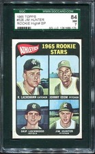 1965 Hunter/Lachemann/Odom/Lockwood Rookies Topps High # #526 Athletics SGC 7