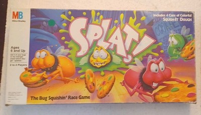 Vintage 1990 Milton Bradley Splat! Board Game Complete No dough 