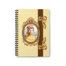 Princess Portrait Spiral Notebook  Ruled Journal