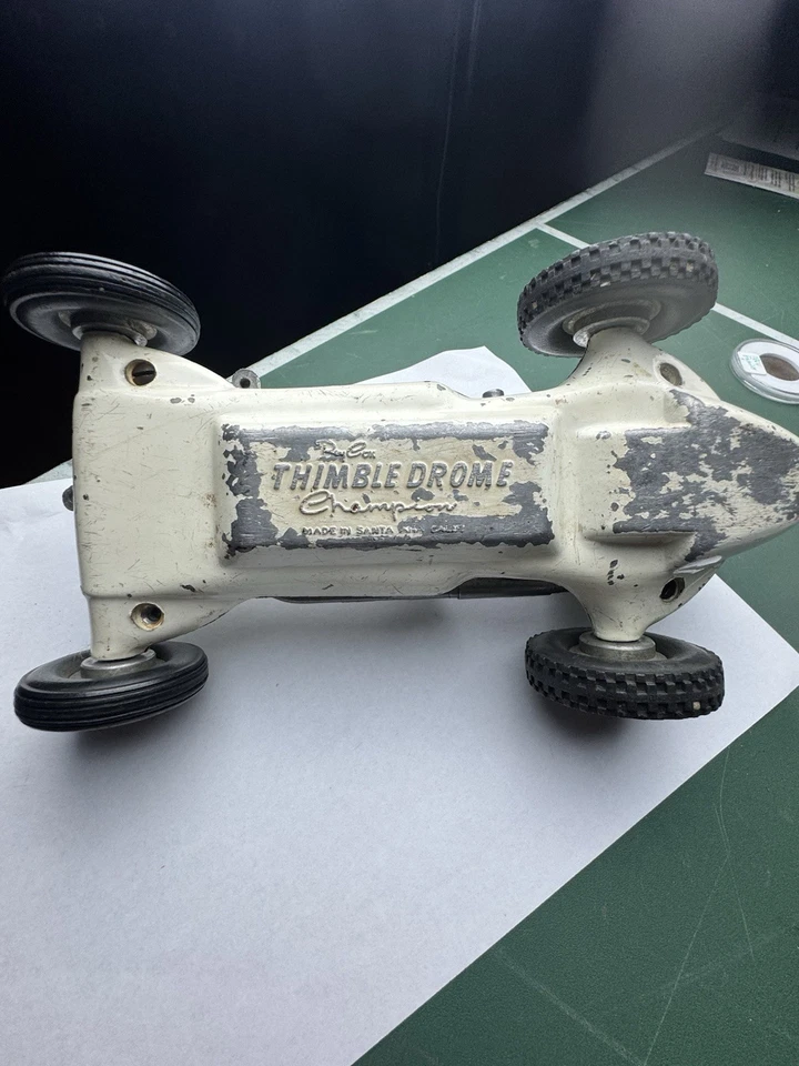 VINTAGE ROY COX THIMBLE DROME CHAMPION TETHER RACE CAR Pusher - No Motor. - Image 3 of 4