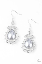 Paparazzi Earrings - Award Winning Shimmer - Silver