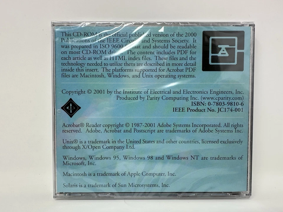 IEEE Transactions On Circuits And Systems CD-ROM Computer Software *NEW* - Image 2 of 4