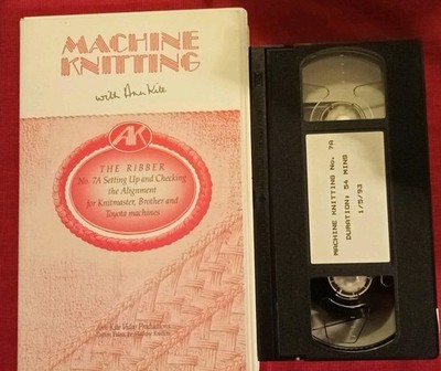 Strickmaschine Video Ann Kite VHS 7A The Ribber - Brother Knitmaster Toyota 