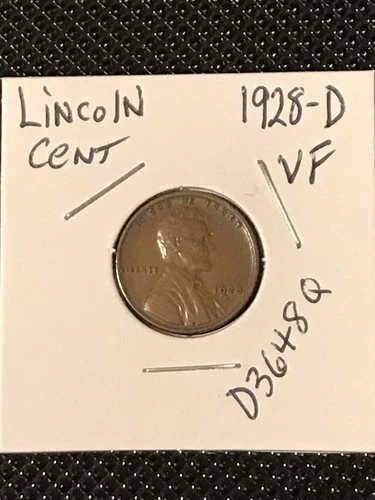 1928-D Lincoln Cent  VF