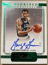 George Gervin 2020-21 Flawless Enshrined Signatures Emerald /5 Autograph Auto