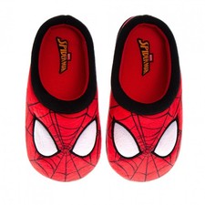 Spider-Man Face Cozy Plush Kid's Slippers Multi-Color
