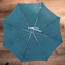 Vintage Knirps Folding Umbrella Green 1969