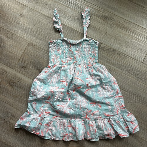 vineyard vines Girl's Cay Floral Smocked Beachy Spring Summer Dress size Medium