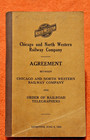 1936 Chicago & North Western Railway Agreement C&NW Railroad Order Telegraphers — photo 1