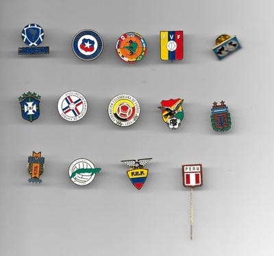 Fußballverbände - Emaille Fußball Pin Anstecker - Wählen Sie Ihr Abzeichen!