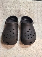 CROCS Men's Classic Clogs Color Black Size 9 Mens 11 Women