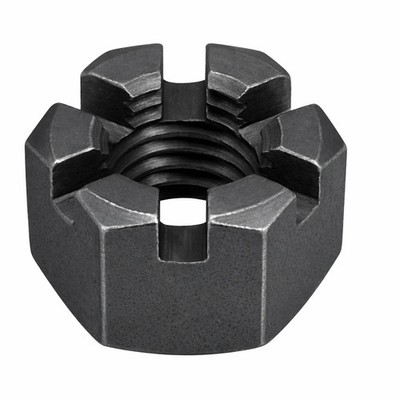BULK BOX! 1 1/2''-6 Slotted Finished Hex Nuts Plain 25pcs