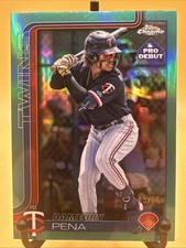 2025 Topps Pro Debut Chrome Aqua Refractor Dameury Pena #PDC-102 FCL Twins /75