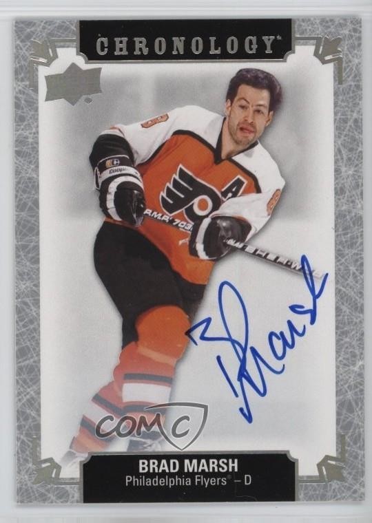 2018-19 Upper Deck Chronology Franchise History Brad Marsh #FH-PH-BM Auto 1c4l