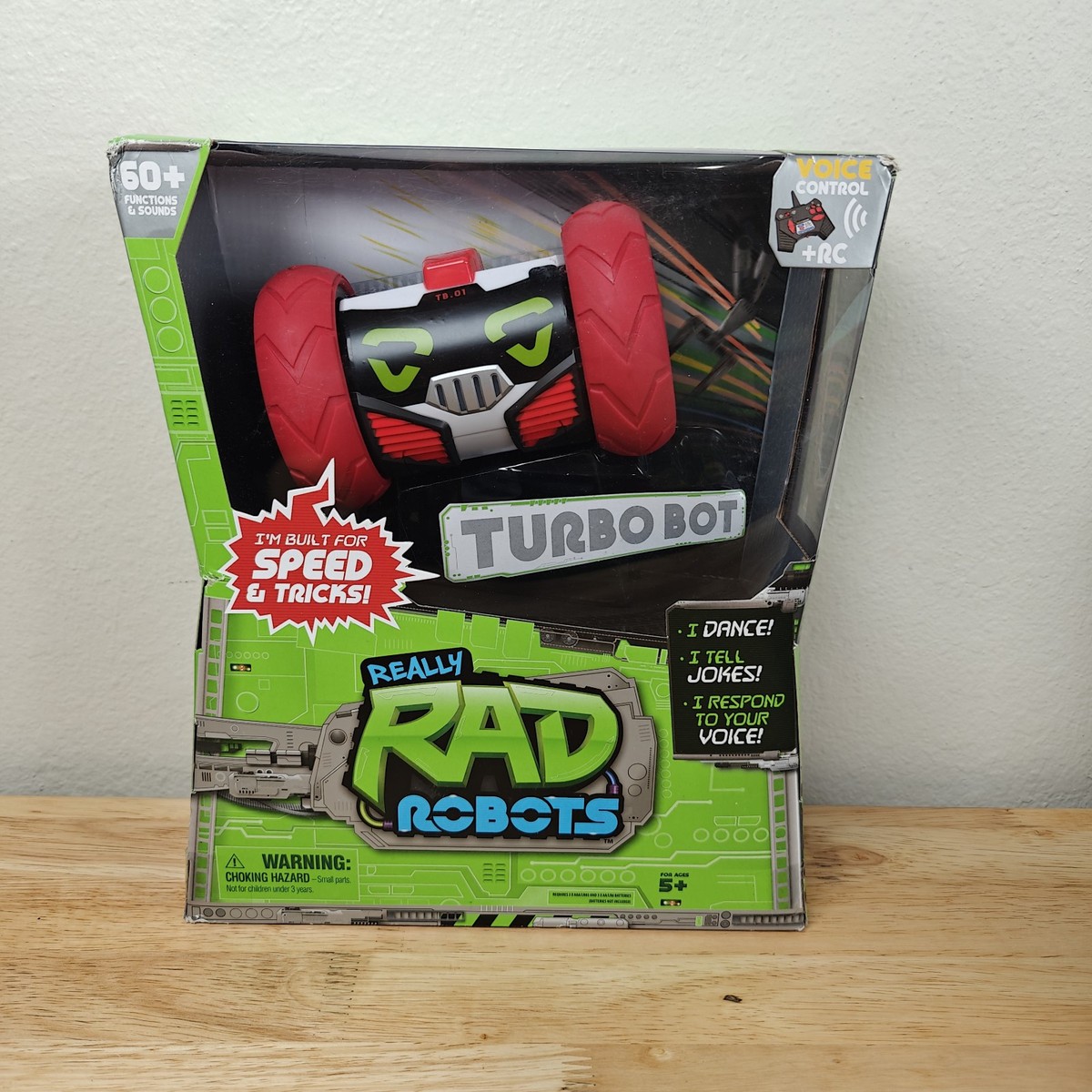 Really RAD Robots Remote Control Voice Command Rare TURBO BOT **Box Dmg  READ
