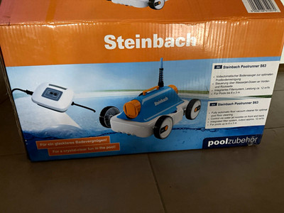 Steinbach Poolrunner S63 Poolsauger mit Steuerbox, 10 m Schlauch, 9 m Kabel