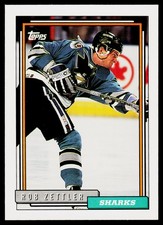 Rob Zettler, 1992-93 Topps, #227, San Jose Sharks,