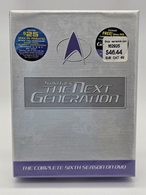 Star Trek The Next Generation: Complete Sixth Season (DVD, 2002, 7-Disc Set) NEW