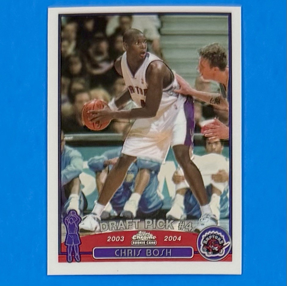 2003-04 Topps Chrome Chris Bosh Base Set Rookie #114 RC Raptors