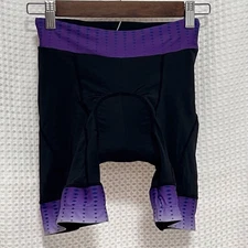 Women’s Beroy Cycling Shorts Bike Quick Dry Padded Black & Purple Size Small