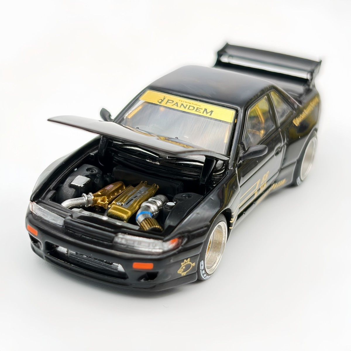 Pop Race 1:64 Nissan Pandem S13 Silvia Black Gold #289 | eBay