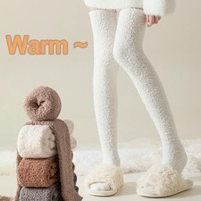 1 Pair Women Autumn Winter Thick Warm Coral fleece Long Tube Socks Home Outdoor