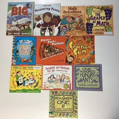 Math 2nd 3rd 4th Grade Picture Children's Story 11 Book Lot
