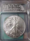 2009 1oz Silver Eagle $1 First Day of Issue ICG MS69