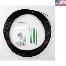 Durable 100yd Monofilament Fishing Leader 2.0mm 400lb with Loop Protectors