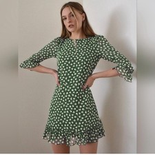 Reformation Doutzen dress in Chive size 12 (US 8)