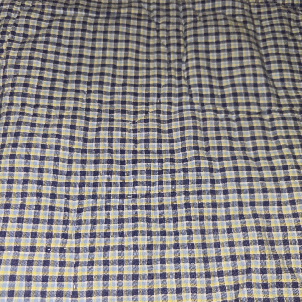 Edredón para bebé niño pequeño T es para tren adorno de pana reversible a cuadros 32 X 42"  Foto 2 de 4